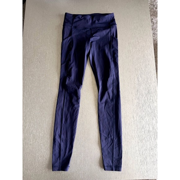 lululemon athletica Pants - Lululemon Speed Tight V Midnight Navy Size 4 Used